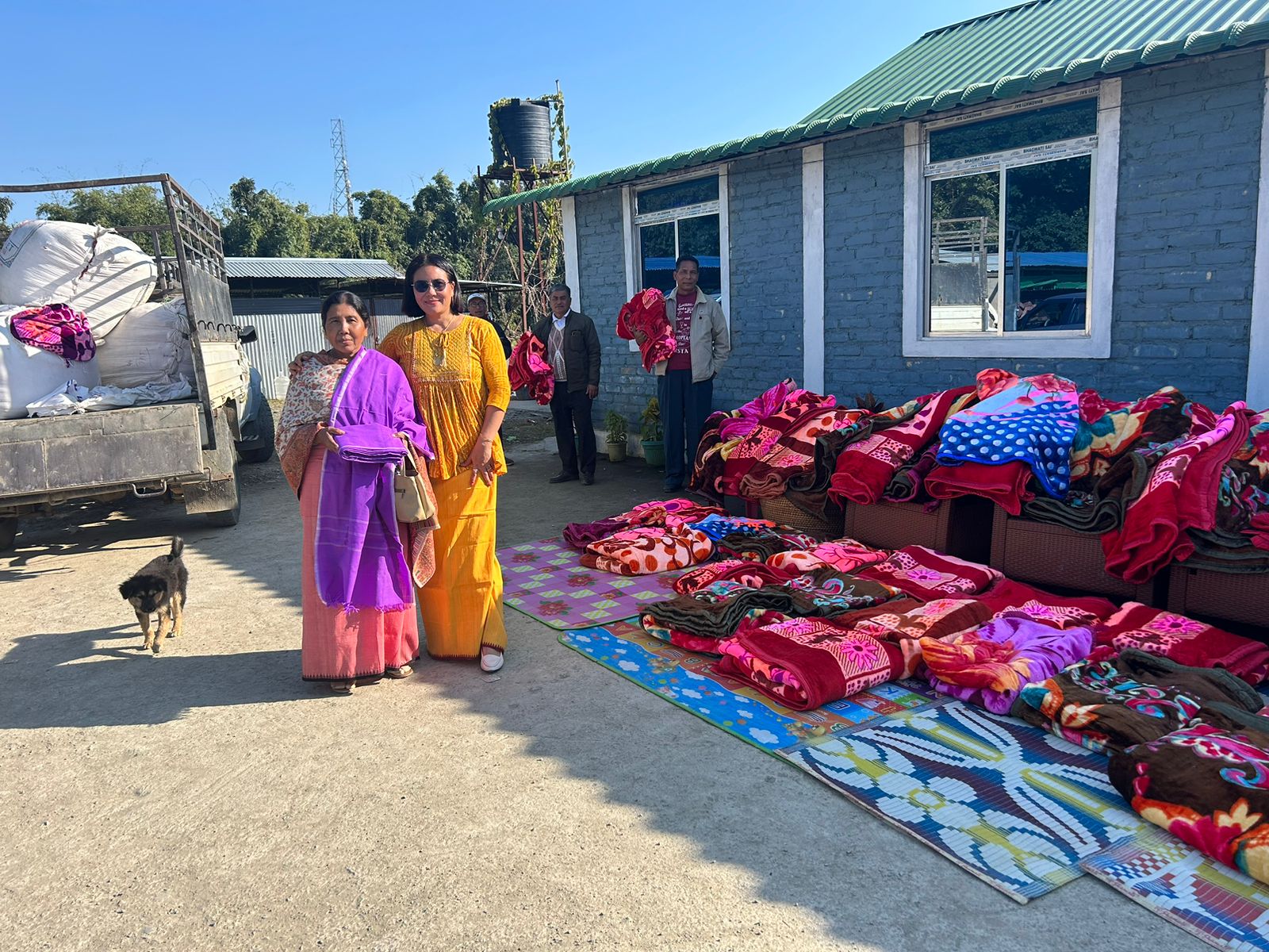 Distribution of blankets to the Rural Area's Meira Paibi