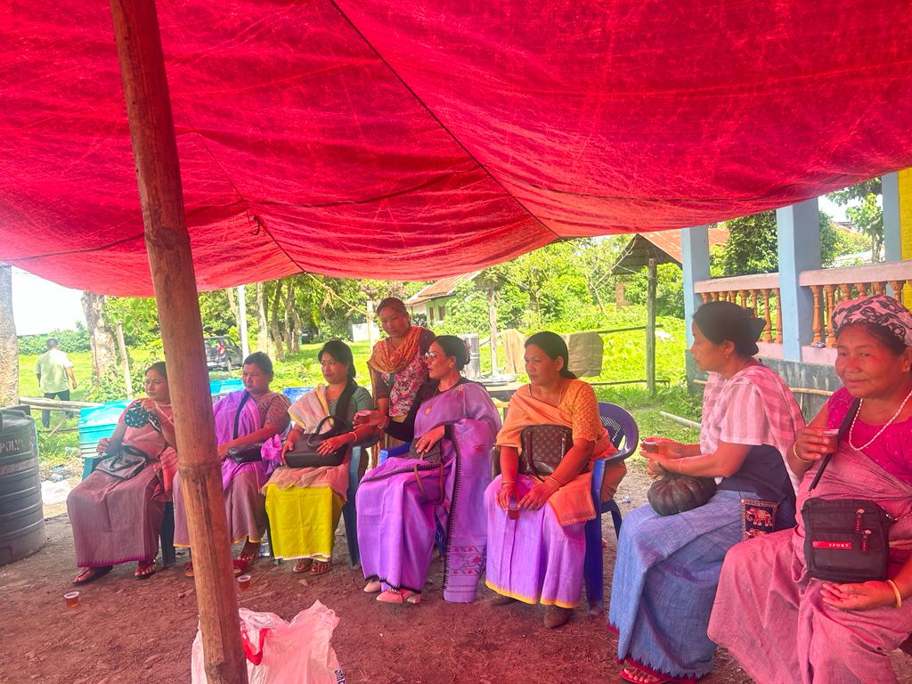 Relief material s distribution programme at Phayeng Kangchup Chingkhong